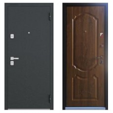 Входная дверь Бульдорс-44 Черный шелк R-15, МДФ Дуб медовый N-1