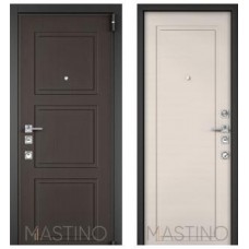 Входная дверь Mastino Forte Синхропоры модерн MS-104, Реалвуд молочный горизонт MS-100