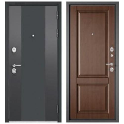 Входная дверь Бульдорс Standart 90 Черный шелк 9К-4, Карамель 9SD-1