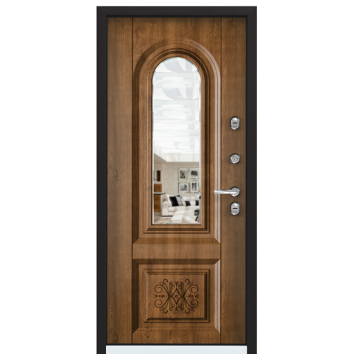 Входная дверь Torex SNEGIR 45 PP RAL 8017 коричневый / Дуб медовый