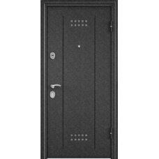Входная дверь Torex DELTA-M 12 Черный шелк / ПВХ Дуб светлый матовый D12-Dv1