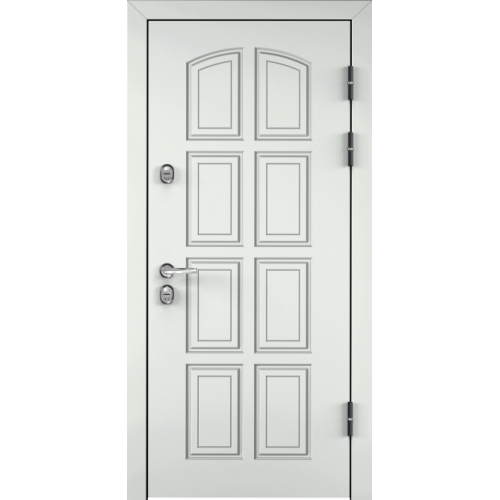 Входная дверь Torex SNEGIR 60 PP RAL 9016 белый / Дуб пепельный TS-6