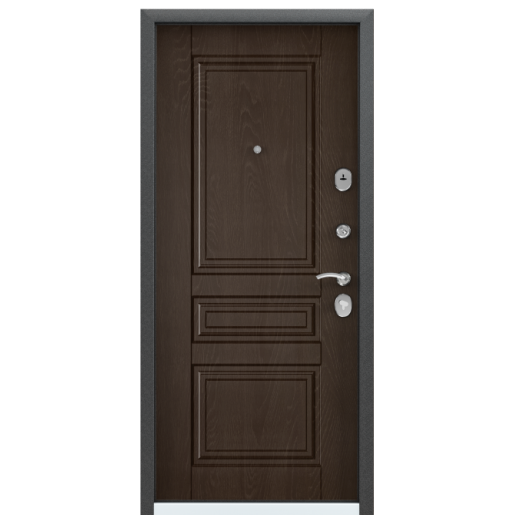 Входная дверь Torex DELTA-M 12 Черный шелк SP-9G / ПВХ Дуб коньяк