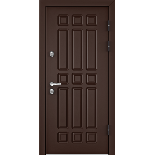 Входная дверь Torex SNEGIR 60 PP RAL 8017 коричневый / Дуб мореный