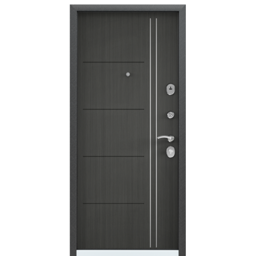Входная дверь Torex DELTA-M 12 Черный шелк / ПВХ Каштан темный