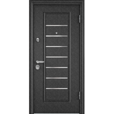 Входная дверь Torex SUPER OMEGA 10 Черный шелк VDM-2N / Белый перламутр RS-10