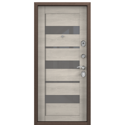 Входная дверь Torex DELTA-112 Медный антик / CT Wood Light Grey