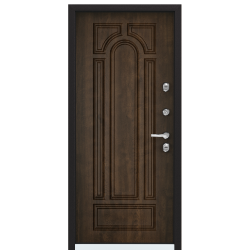 Входная дверь Torex SNEGIR 60 PP RAL 8017 коричневый / Орех грецкий