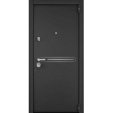 Входная дверь Torex SUPER OMEGA 100 Черный муар металлик / Орех грецкий