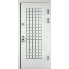 Входная дверь Torex SNEGIR 60 PP RAL 9016 белый / Дуб пепельный TS-1