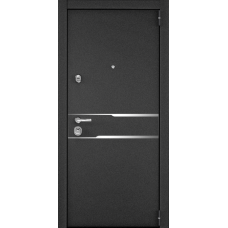 Входная дверь Torex SUPER OMEGA 100 Черный муар металлик SP-17 / СТ Графит матовый SO-HT-6