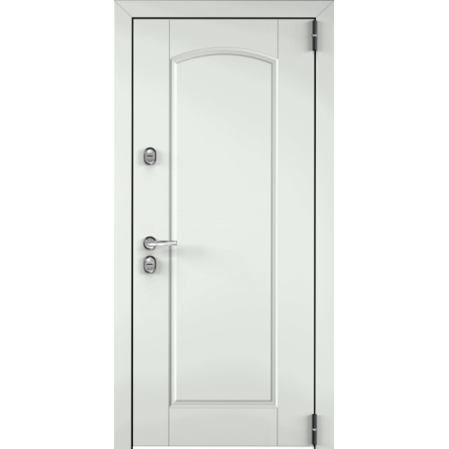 Входная дверь Torex SNEGIR 55 PP RAL 9016 белый / Шамбори светлый SGM