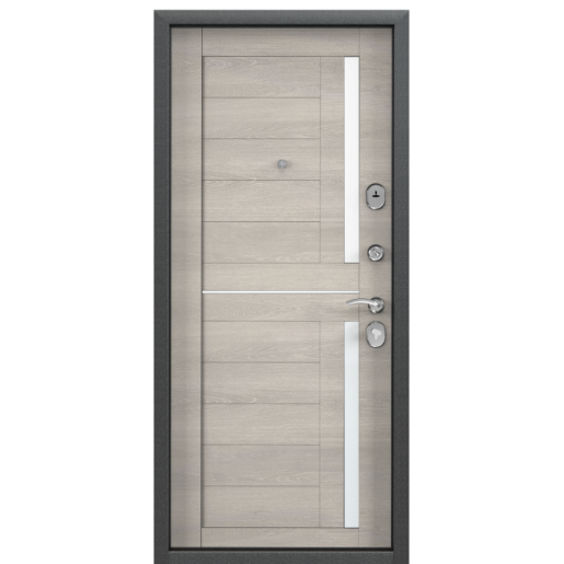 Входная дверь Torex DELTA-112 Черный шелк / CT Wood Light Grey