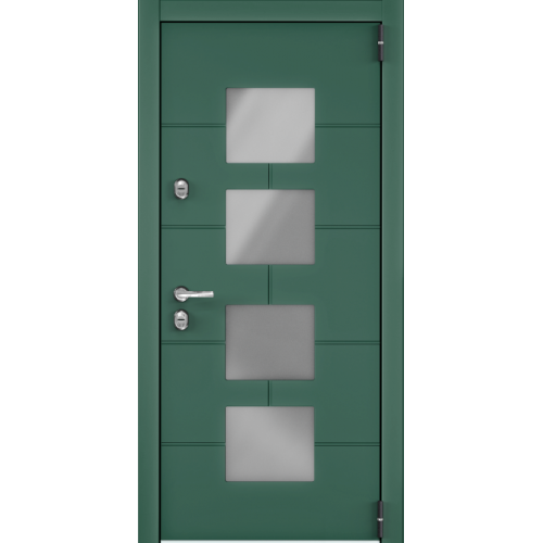 Входная дверь Torex SNEGIR COTTAGE 05 ЛКП Зеленый изумруд / ЛКП Зеленый изумруд