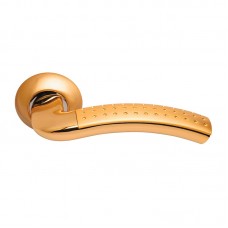 Дверная ручка Archie 59-P матовое золото, перфорация