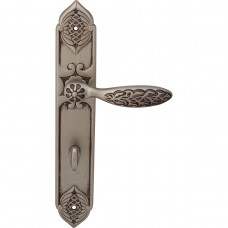 Дверная ручка Fadex 1060/1010 Shamira Wc Старинное серебро матовое + коричневый