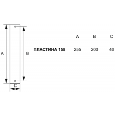 Дверная ручка Fadex 294/158 WC Beta античная бронза