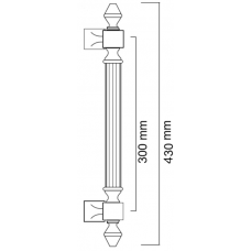 Ручка-скоба Fadex 740 Impero Античная бронза