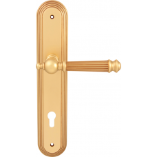 Дверная ручка Fadex 102 Veronica Cyl на пластине Demetra Французское золото