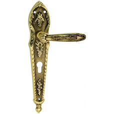 Дверная ручка Fadex 1040 Sapphire Cyl Старинная латунь+коричневый