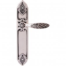 Дверная ручка Fadex 1060/1010 Shamira Pass Серебро 925 + черный