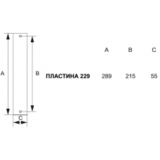 Дверная ручка Fadex 229 Pass Libra Полироанная латунь