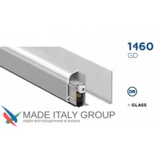 Автоматический порог накладной для стекла Venezia 1460GD/900-700 мм, 1 уровень, серебристый
