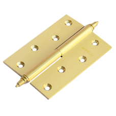 Петля MORELLI латунная разъёмная с короной MB 100X70X3 SG L C Цвет - Матовое золото