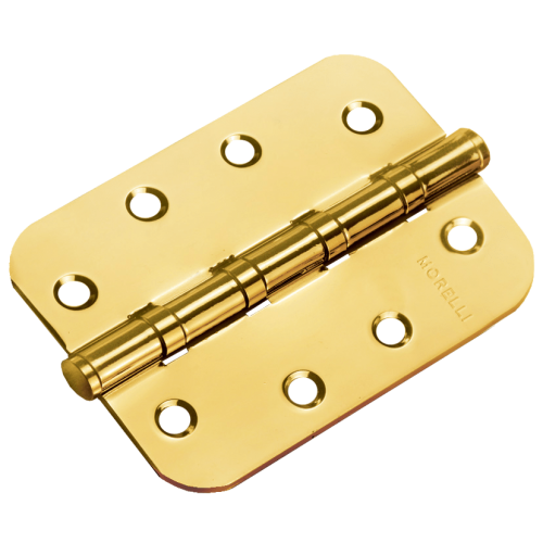 Петля MORELLI стальная универсальная скругленная MS-C 100X70X2.5-4BB SG Цвет - Матовое золото