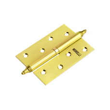 Петля MORELLI стальная разъемная с короной MS 100X70X2.5 L SG Цвет - Матовое золото