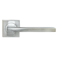 Дверные ручки Morelli Luxury NC-2-S CSA (STONE/КАМЕНЬ) Цвет - Матовый хром