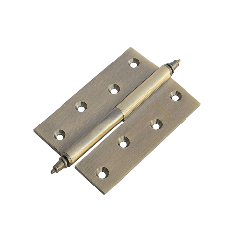 Петля MORELLI латунная разъёмная с короной MB 100X70X3 AB L C Цвет - Античная бронза