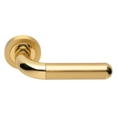 Дверные ручки Morelli Luxury GAVANA OSA/OTL Цвет - Матовое золото/золото