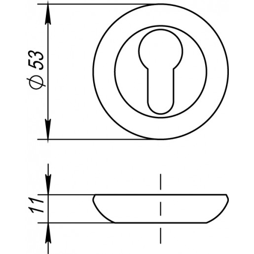 Накладка под Fuaro (Фуаро) цилиндр ET RM GP/SG-5