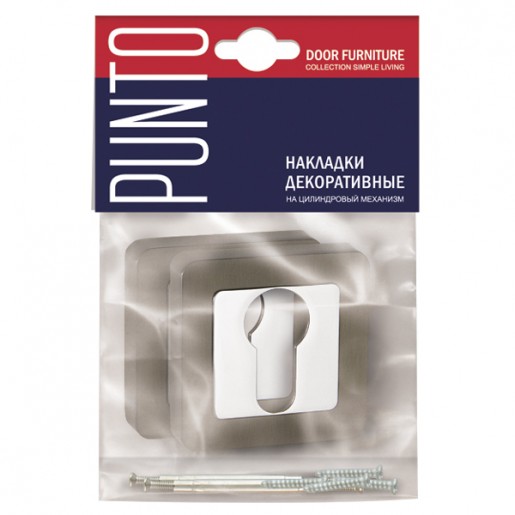 Накладка под Punto (Пунто) цилиндр ET QR GR/CP-23 графит/хром