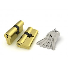 Цилиндровый механизм Fuaro (Фуаро) R300/70 mm-BL (30+10+30) PB латунь 5 кл. БЛИСТЕР