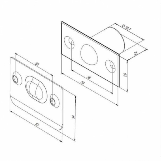 Шариковый фиксатор Punto (Пунто) LB-15 CP (хром)
