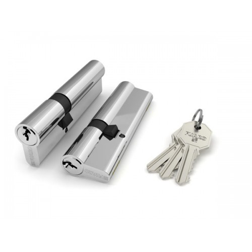 Цилиндровый механизм Fuaro (Фуаро) 100 CA 90 mm (30+10+50) CP хром 3 кл.