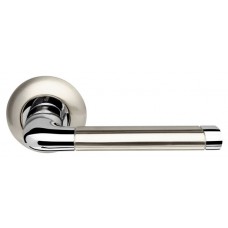 Ручка раздельная Armadillo (Армадилло) Stella LD28-1SN/CP-3 матовый никель/хром TECH (кв. 8x140)