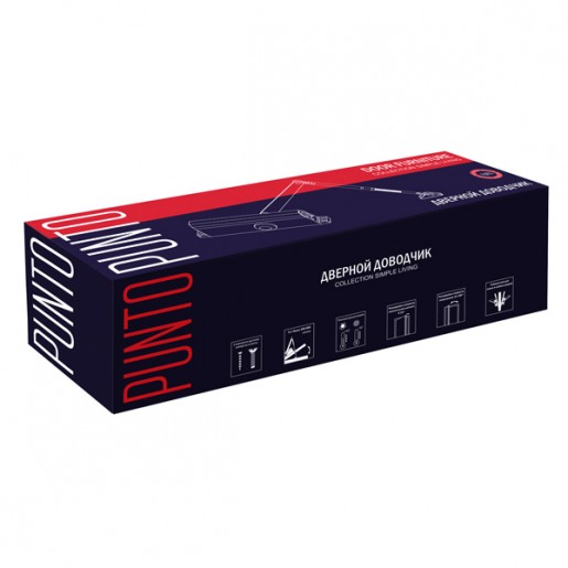 Доводчик дверной Punto (Пунто) SD-2050 BL 75-95 кг (черный)