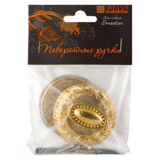 Ручка поворотная Fuaro (Фуаро) BK6 SM GOLD-24 золото 24К