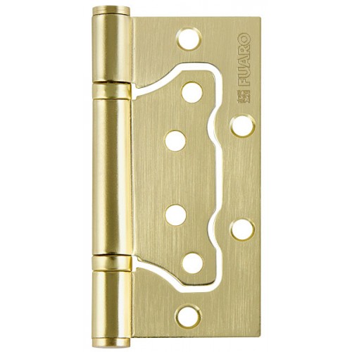 Петля универсальная Fuaro (Фуаро) без врезки 500-2BB/BL 100x2,5 SB (мат. золото) БЛИСТЕР