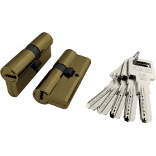 Цилиндровый механизм Fuaro (Фуаро) R600/70 mm (30+10+30) AB бронза 5 кл.
