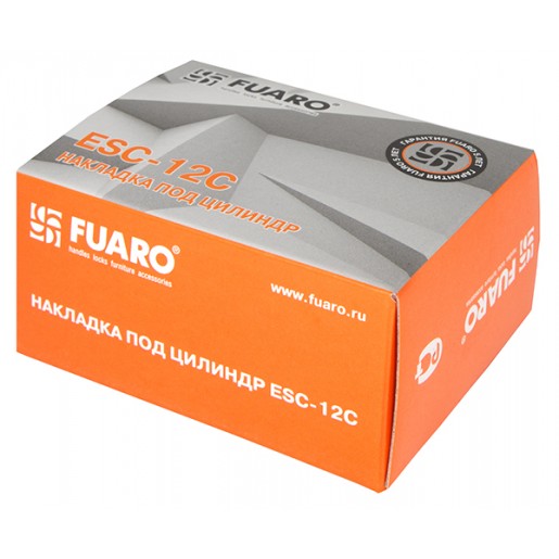 Накладка под Fuaro (Фуаро) цилиндр ESC-12C CP-8 хром (2шт. в уп.,отгр. по 1 шт)