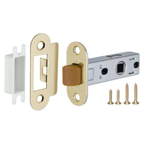 Защелка врезная Fuaro (Фуаро) PLASTIC P22-45-25 GP латунь