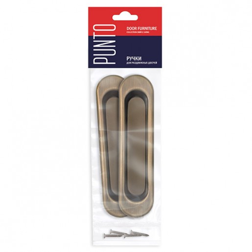Ручки Punto (Пунто) для раздвижных дверей Soft LINE SL-010 AB