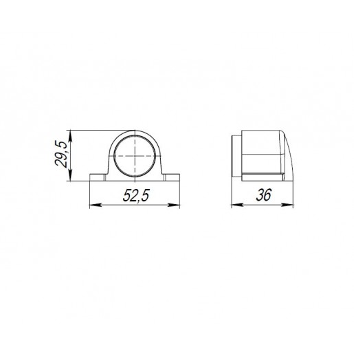 Упор дверной Punto (Пунто) DS PF-52 GR-23 графит