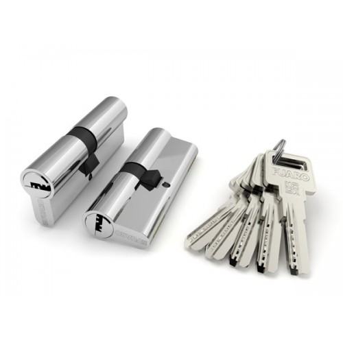 Цилиндровый механизм Fuaro (Фуаро) R600/90 mm (40+10+40) CP хром 5 кл.