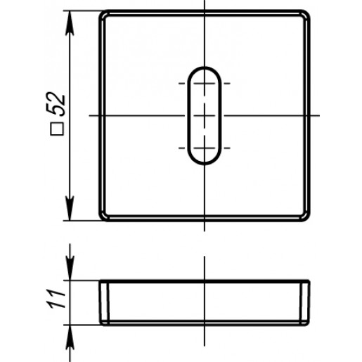 Накладка NORMAL Armadillo (Армадилло) PS USQ CP-8 Хром 2 шт.