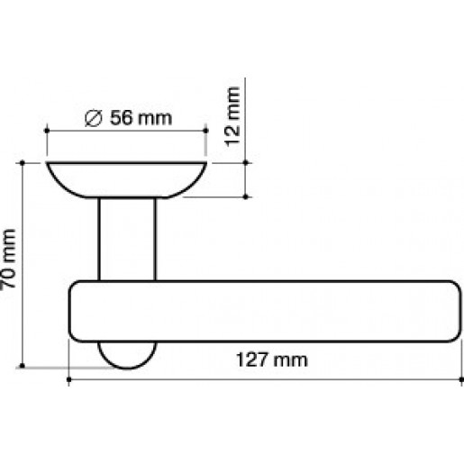 Ручка раздельная Fuaro (Фуаро) MERCURY RM SG/GP-4